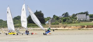 Char à voile à Santec