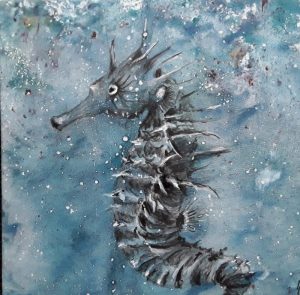 peinture d'hippocampe