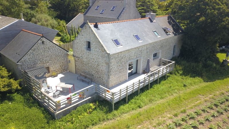 Vue d'ensemble des batiments de l'écurie Kerdoel