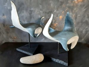 sculpture de raie manta